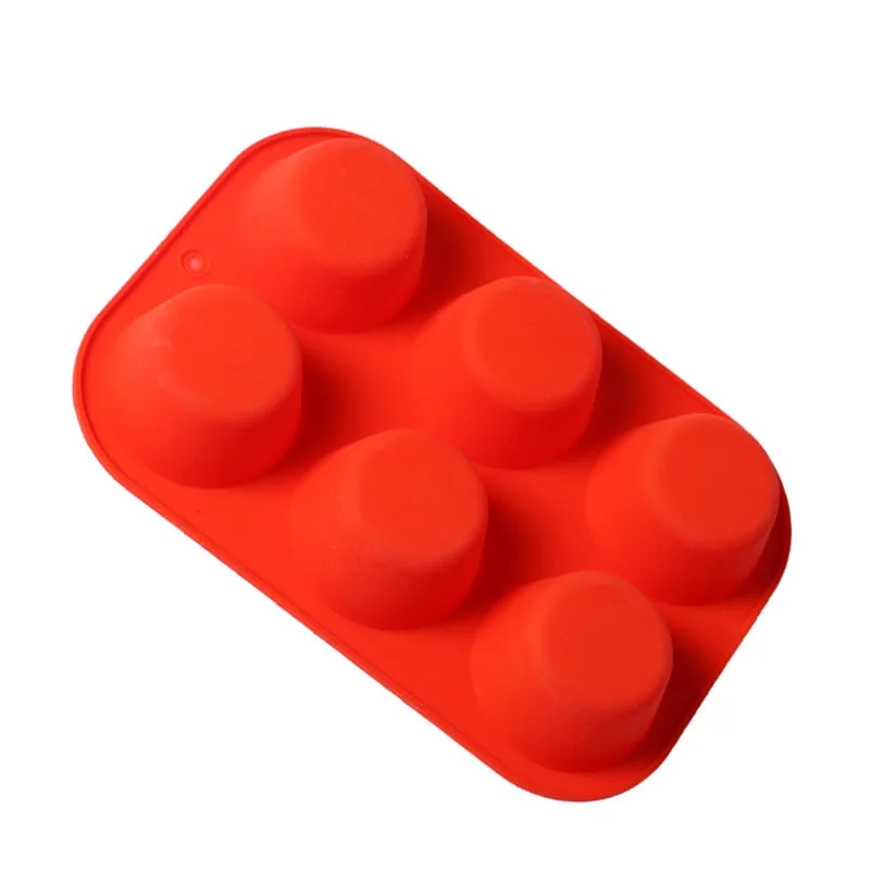 Chocolate Silicone Mold 6 Cavity Cylinder Ice Soap Pudding Cake Fondant Mousse Cookie DIY Mould Bakeware Baking Tools | Дом и сад