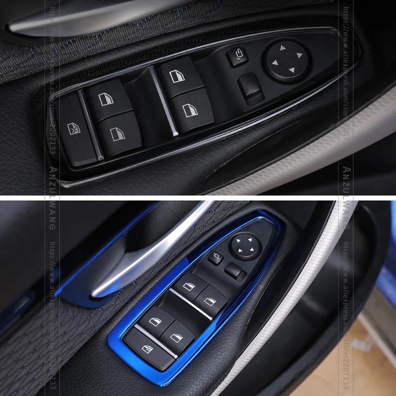 For BMW 3 series f30 f34 Car styling Window Lifter Control Frame Car Window Switch Decor Armrest Panel Trim Interior Accessories
For BMW 3 series f30 f34 Car styling Window Lifter Control Frame Car Window Switch Decor Armrest Panel Trim Interior Accessories