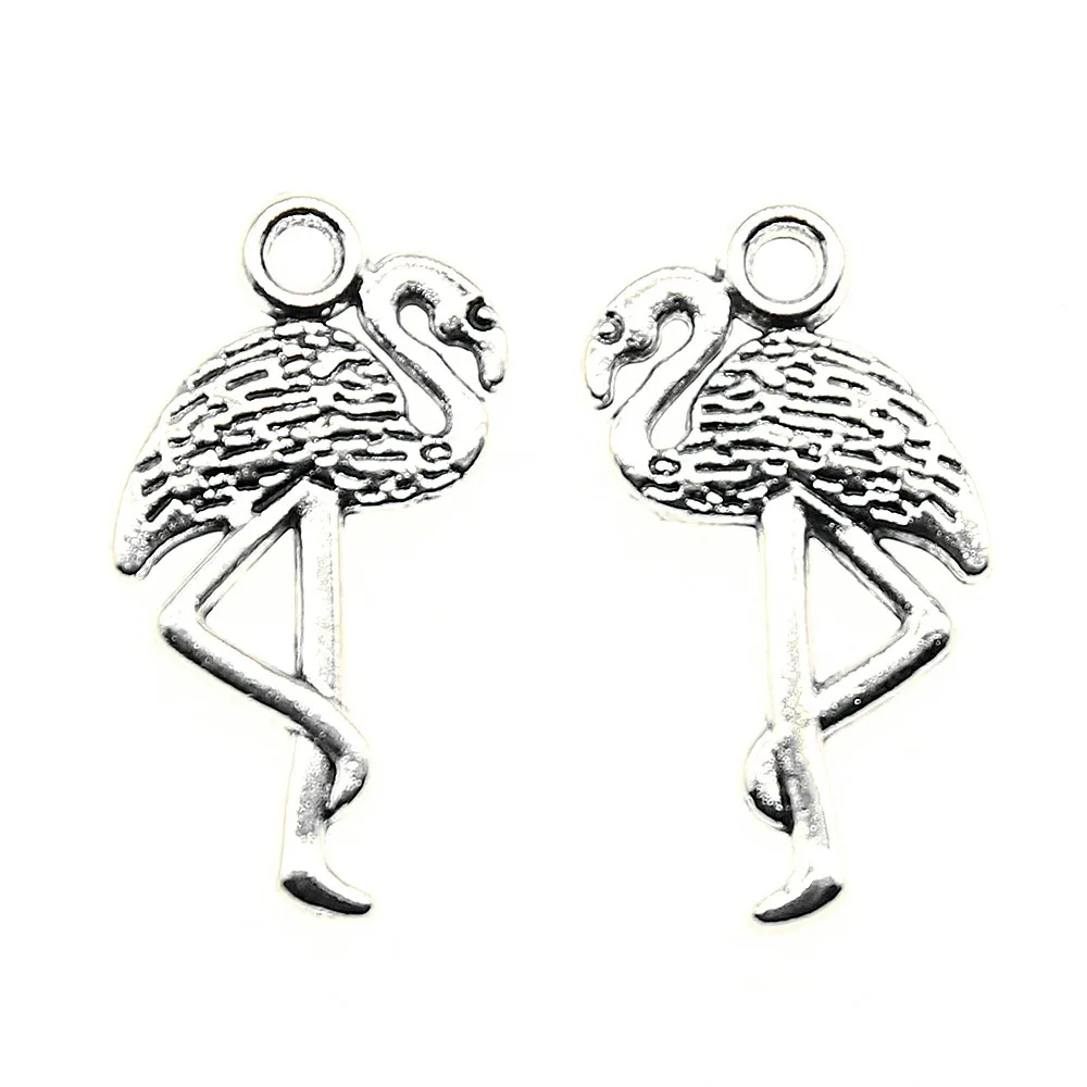 20pcs Charms Flamingos Charms Antique Silver Flamingos Pendant For Jewelry Making Accessories 12x23mm
20pcs Charms Flamingos Charms Antique Silver Flamingos Pendant For Jewelry Making Accessories 12x23mm