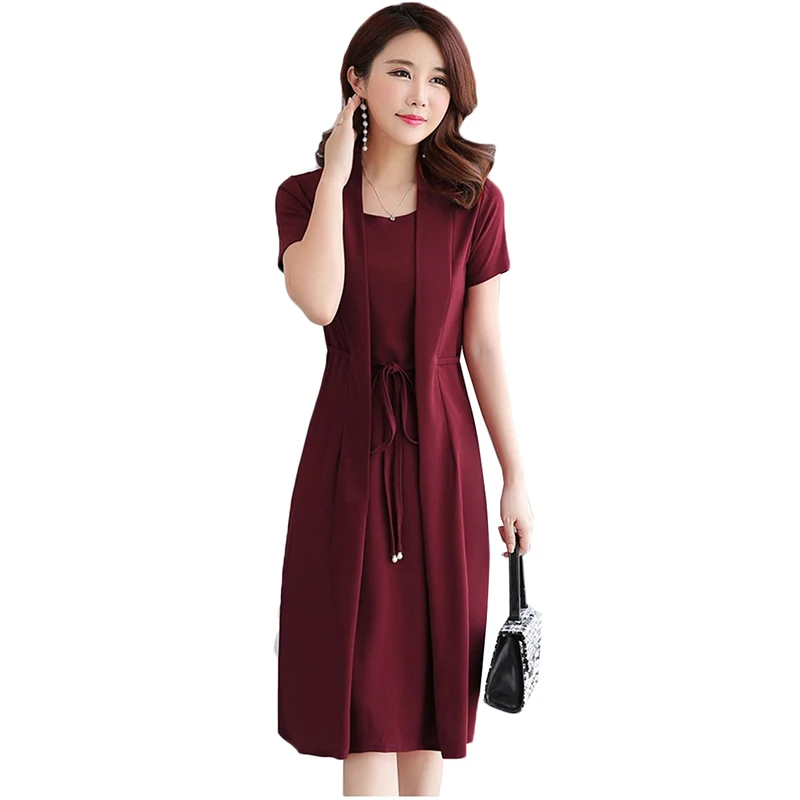 New Summer Dress Short Sleeve Slim Sexy Fake Two Piece Women Dress Elegant Lady Office Dress Vestidos
New Summer Dress Short Sleeve Slim Sexy Fake Two Piece Women Dress Elegant Lady Office Dress Vestidos