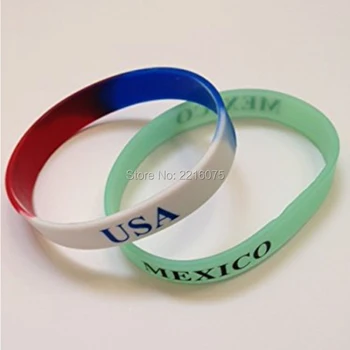 300pcs Flag World Cup USA Mexico wristband silicone bracelets free shipping by DHL express
300pcs Flag World Cup USA Mexico wristband silicone bracelets free shipping by DHL express