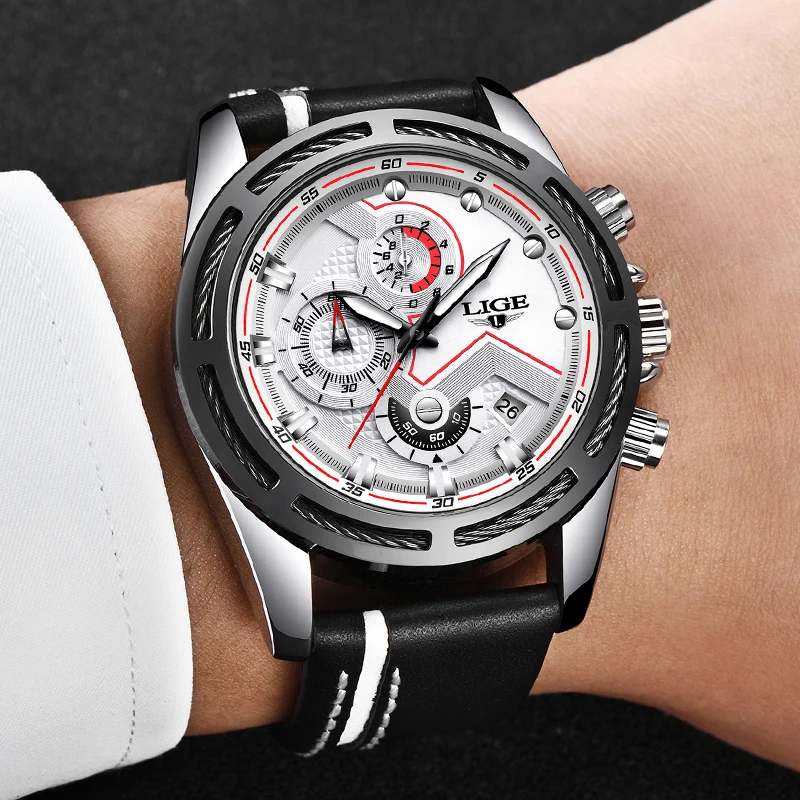 Relogio Masculino New Men Watches Top Brand Luxury Chronograph Fashion Sport Watch Men Leather Military Waterproof Quartz Clock
Relogio Masculino New Men Watches Top Brand Luxury Chronograph Fashion Sport Watch Men Leather Military Waterproof Quartz Clock