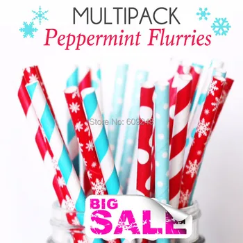 125pcs Mixed Colors PEPPERMINT FLURRIES Christmas Paper Straws,Turquoise and Red Stripe,Red Snowflke,Dot,Light Blue Swiss Dot
125pcs Mixed Colors PEPPERMINT FLURRIES Christmas Paper Straws,Turquoise and Red Stripe,Red Snowflke,Dot,Light Blue Swiss Dot