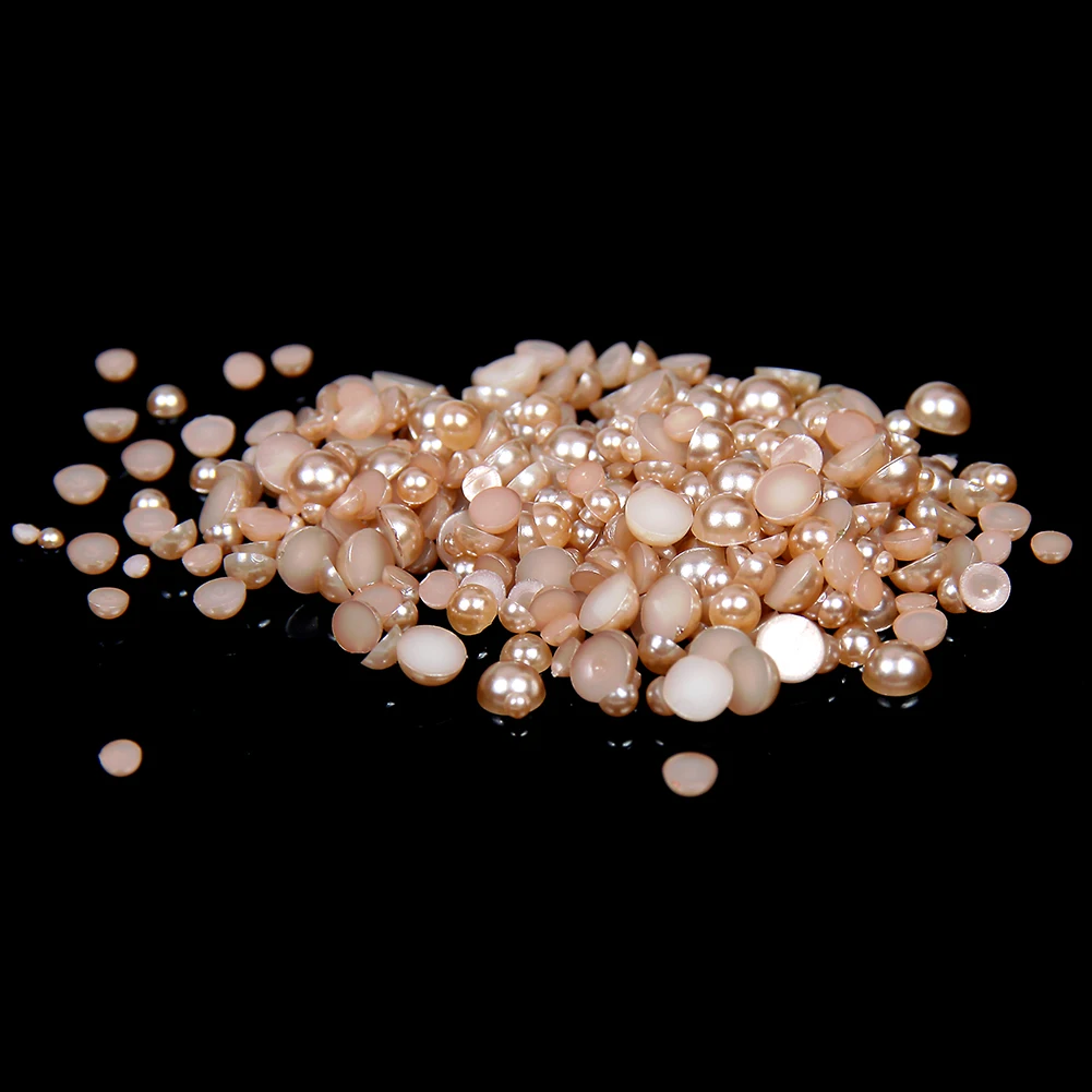 2-5mm And Mixed Sizes Light Coffee Resin Half Round Craft ABS Imitation Pearls Beads For 3D Nails Art Backpack Design Decoration
2-5mm And Mixed Sizes Light Coffee Resin Half Round Craft ABS Imitation Pearls Beads For 3D Nails Art Backpack Design Decoration