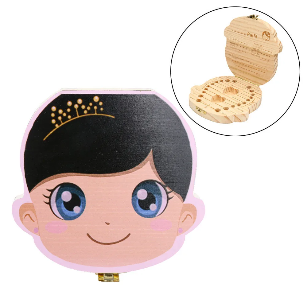 Baby Wood Tooth Box Organizer Spanish English Russian Teeth Storage Collect for Boys Girls Umbilical Save Keepsake Souvenir d4
Baby Wood Tooth Box Organizer Spanish English Russian Teeth Storage Collect for Boys Girls Umbilical Save Keepsake Souvenir d4