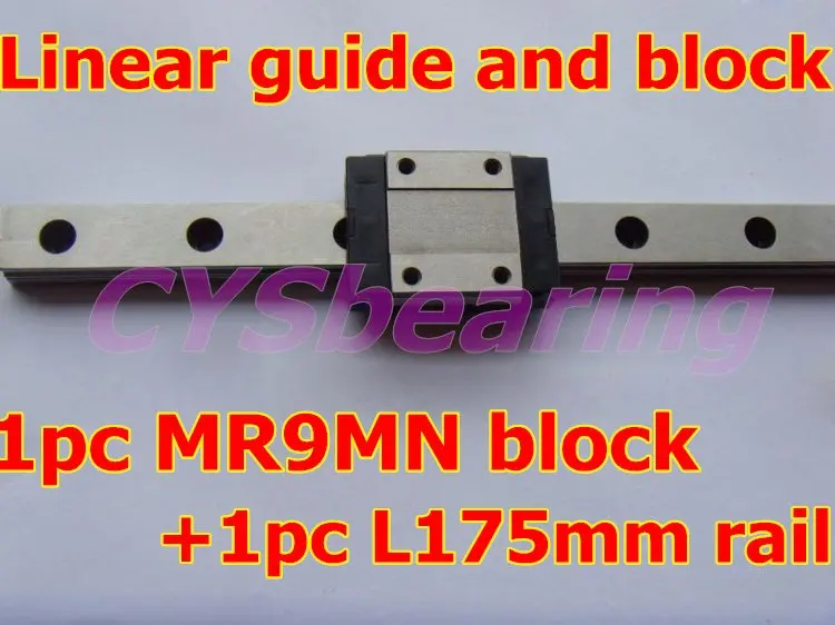 1pc MR9MN block +L 175mm rail,miniature linear guide rail,slide block for CNC router XYZ table,same size with CPC linear guide
1pc MR9MN block +L 175mm rail,miniature linear guide rail,slide block for CNC router XYZ table,same size with CPC linear guide
