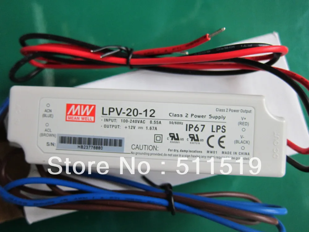 Mean well dc12v 20w Одиночная выходная мощность, стандартный водонепроницаемый светодиодный драйвер
Mean well dc12v 20w Одиночная выходная мощность, стандартный водонепроницаемый светодиодный драйвер