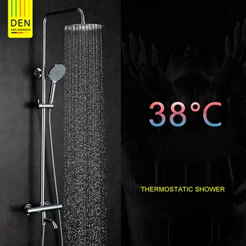 Bathroom Brass Chrome Wall Mounted Intelligent Thermostatic Shower Set SUS304 stainless steel 25cm*25cm 10'' Round Shower Head
Bathroom Brass Chrome Wall Mounted Intelligent Thermostatic Shower Set SUS304 stainless steel 25cm*25cm 10'' Round Shower Head