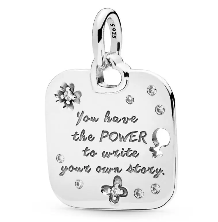 Original 925 Sterling Silver Charm Female Empowerment Motto With Butterfly Beads Fit Pandora Bracelet & Necklace Diy Jewelry
Original 925 Sterling Silver Charm Female Empowerment Motto With Butterfly Beads Fit Pandora Bracelet & Necklace Diy Jewelry
