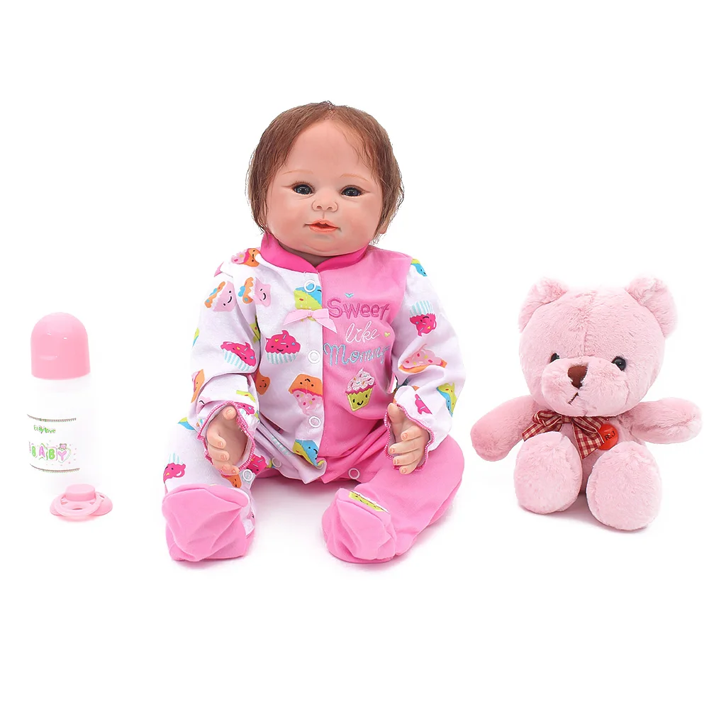 19"48cm fake baby silicone reborn dolls soft touch cotton body bebes reborn bonecas child fashion doll reborn gift
19"48cm fake baby silicone reborn dolls soft touch cotton body bebes reborn bonecas child fashion doll reborn gift