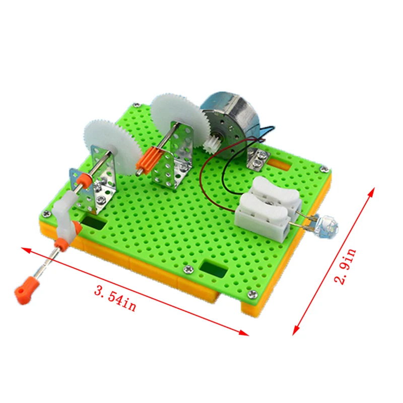 DIY Science Gizmo Hand Crank Generator Kids Puzzle Assembled Kits Simple Physics Experiment Teaching Resources Sets
DIY Science Gizmo Hand Crank Generator Kids Puzzle Assembled Kits Simple Physics Experiment Teaching Resources Sets