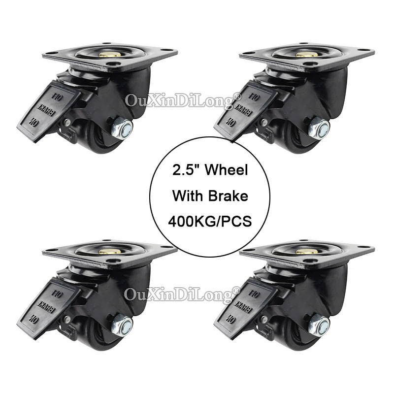 High Quality 4PCS 2.5Inches Heavy Duty Industrial Casters Universal Wheels Rollers with Brake Load Bearing 1200KG/4PCS
High Quality 4PCS 2.5Inches Heavy Duty Industrial Casters Universal Wheels Rollers with Brake Load Bearing 1200KG/4PCS