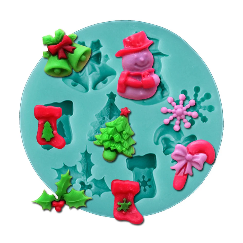 Christmas Tree Snowflakes Silicone Fondant Cake Molds Tools Soap Chocolate Moulds
Christmas Tree Snowflakes Silicone Fondant Cake Molds Tools Soap Chocolate Moulds