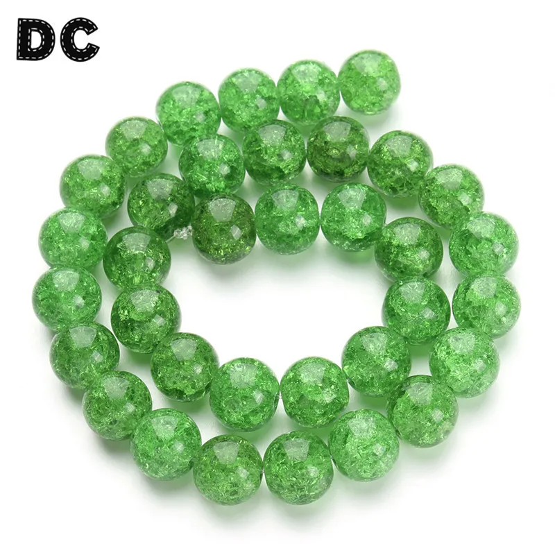 DC 1Strand/lot Natural Cracked Quartz Crystals Round Popcorn Stone Loose Green Beads 6/8/10/12mm Jewelry Making Findings
DC 1Strand/lot Natural Cracked Quartz Crystals Round Popcorn Stone Loose Green Beads 6/8/10/12mm Jewelry Making Findings