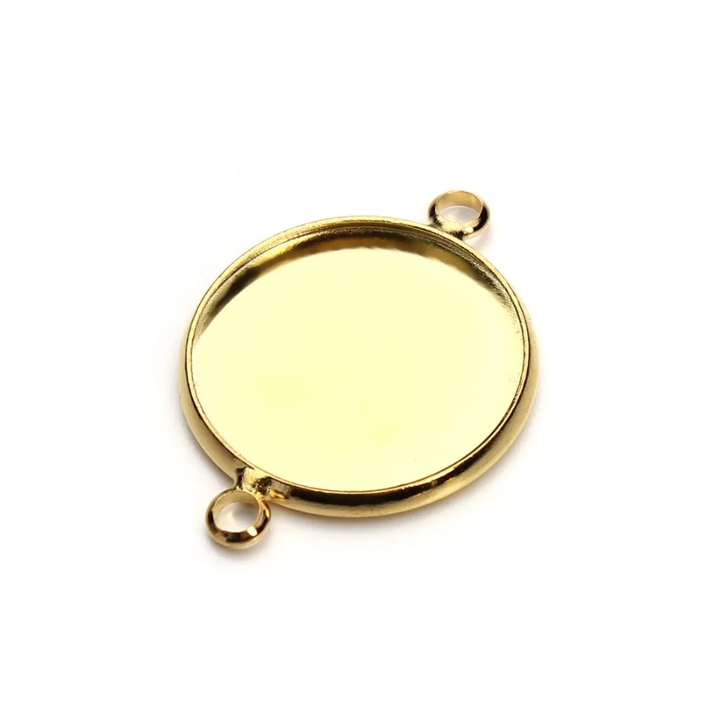 50 PCS 10/12/14/16/18/20/25mm Round Cabochon Base Copper Connectors Setting 6 Colors Pendant With 2 Loops For Jewelry Making
50 PCS 10/12/14/16/18/20/25mm Round Cabochon Base Copper Connectors Setting 6 Colors Pendant With 2 Loops For Jewelry Making