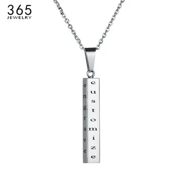 Fashion Stainless Steel DIY Engraved Pendant Necklace For Women Free Custom Name Date Personalized Necklaces Birthday Gift
Fashion Stainless Steel DIY Engraved Pendant Necklace For Women Free Custom Name Date Personalized Necklaces Birthday Gift