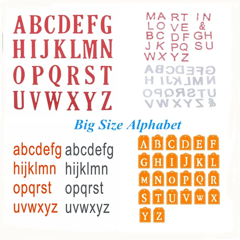 26Pcs/set Large Letters &Alphabet Metal Cutting Die Scrapbooking Embossing Stencil Card For DIY Invitation Album Book Decoration
26Pcs/set Large Letters &Alphabet Metal Cutting Die Scrapbooking Embossing Stencil Card For DIY Invitation Album Book Decoration