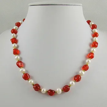 Unique Pearls jewellery Store,Luck Red Crystal White Color Freshwater Pearl Necklace,Perfect Women Gift Jewelry
Unique Pearls jewellery Store,Luck Red Crystal White Color Freshwater Pearl Necklace,Perfect Women Gift Jewelry