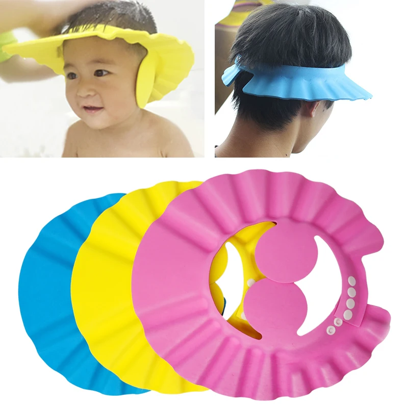 Adjustable Safe Baby Shower Cap Protect Soft Children Kid Shampoo Bath Wash Hair Shield Hat Waterproof Prevent Water Into Ear
Adjustable Safe Baby Shower Cap Protect Soft Children Kid Shampoo Bath Wash Hair Shield Hat Waterproof Prevent Water Into Ear