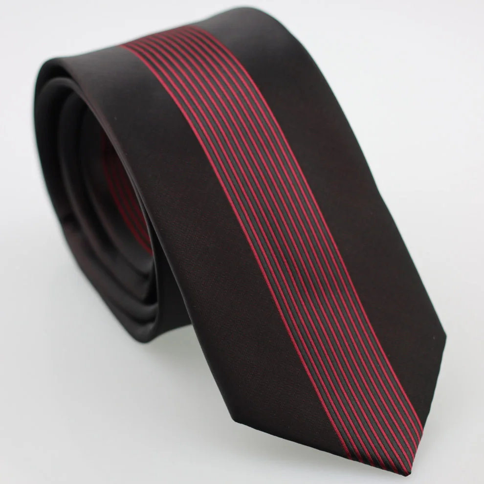 2015 YIBEI Coachella Красный Полосатый шейный галстук черный Gravatas Masculinas Seda жаккардовый