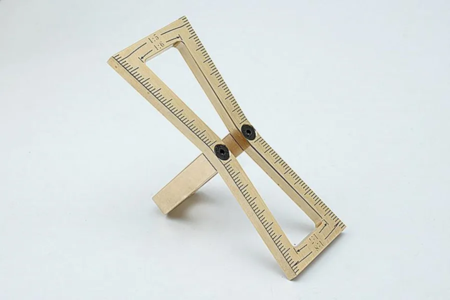 Dovetail Mortise Gauge Hand Cut Copper Marker Template C