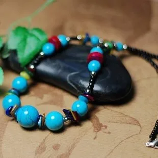 FREE SHIPPING Exotic Tibetan Style Charming Natural Stone Beads Colored Shell Pieces Original Necklace Ethnic Jewelry (Blue)
FREE SHIPPING Exotic Tibetan Style Charming Natural Stone Beads Colored Shell Pieces Original Necklace Ethnic Jewelry (Blue)