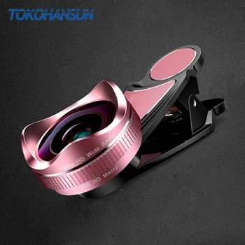 TOKOHANSUN Phone Lens 2 In 1 Clip-On 0.6X Wide Angle + 15X Super Macro Lens Kit for Iphone 7 6s Plus X Ios Android Smartphones
TOKOHANSUN Phone Lens 2 In 1 Clip-On 0.6X Wide Angle + 15X Super Macro Lens Kit for Iphone 7 6s Plus X Ios Android Smartphones