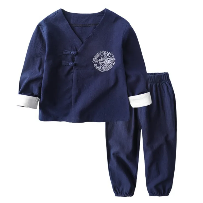 New Arrival Clothes For Children Distinctive Hanfu Two Piece Set Brief Chinese Style Suit For Boys And Girls
New Arrival Clothes For Children Distinctive Hanfu Two Piece Set Brief Chinese Style Suit For Boys And Girls
