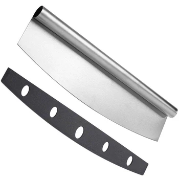 Pizza Cutter Rocker Blade - 14 Inch Sharp Stainless Steel Slicer Knife Dishwasher Safe
Pizza Cutter Rocker Blade - 14 Inch Sharp Stainless Steel Slicer Knife Dishwasher Safe