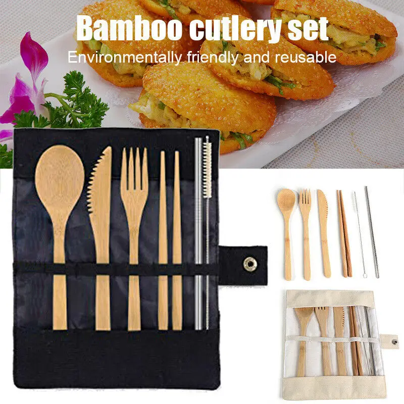 6 pcs / set straw kitchen utensil with bag random travel ecological reusable portable bamboo cutlery Set spoon fork chopsticks
6 pcs / set straw kitchen utensil with bag random travel ecological reusable portable bamboo cutlery Set spoon fork chopsticks