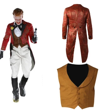 Gotham Jerome Valeska Cosplay Costume Adult Men Halloween Carnival Gentlman Only Coat Vest Pants Hat Accessories Custom Made
Gotham Jerome Valeska Cosplay Costume Adult Men Halloween Carnival Gentlman Only Coat Vest Pants Hat Accessories Custom Made