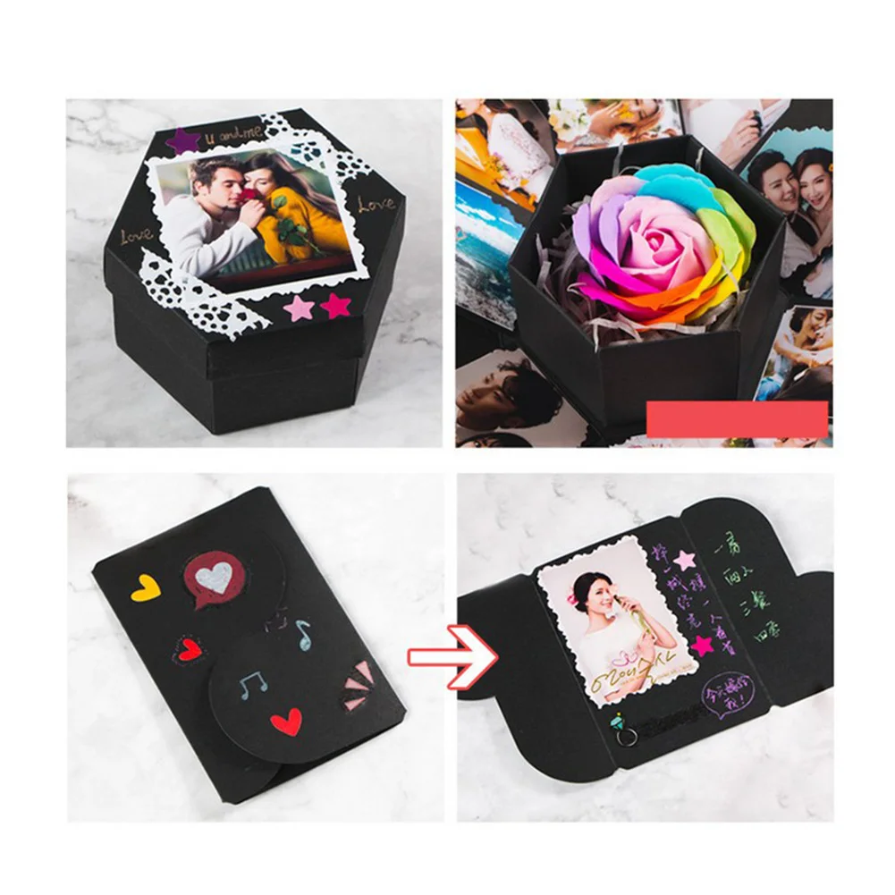 explosion gift box diy photo album storage box valentines day