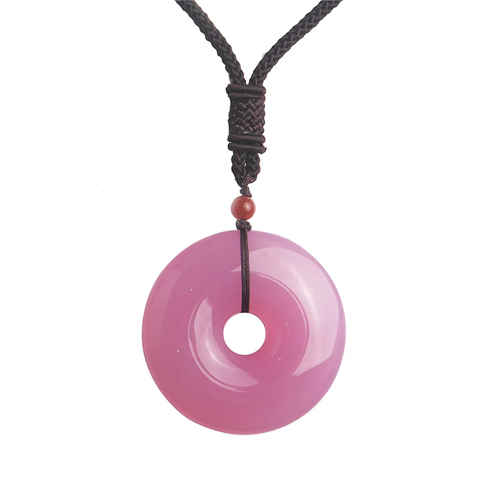Drop Shipping Pink Natural Chalcedony Pendant Necklace Genuine Stones Natural Crystal Gem Jewelry Donut Round Bead Pendants
Drop Shipping Pink Natural Chalcedony Pendant Necklace Genuine Stones Natural Crystal Gem Jewelry Donut Round Bead Pendants