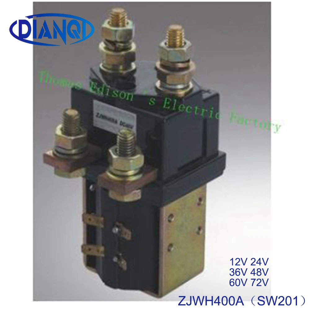 DIANQI SW201 1NO+1NC 12V 24V 36V 48V 60V 72V 400A DC Contactor ZJWH400A for forklift handling drawing wehicle car PUMP MOTOR
DIANQI SW201 1NO+1NC 12V 24V 36V 48V 60V 72V 400A DC Contactor ZJWH400A for forklift handling drawing wehicle car PUMP MOTOR