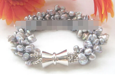 FREE SHIPPING>>>@@ > 00979 5row gray baroque keshi reborn freshwater pearl bracelet
FREE SHIPPING>>>@@ > 00979 5row gray baroque keshi reborn freshwater pearl bracelet