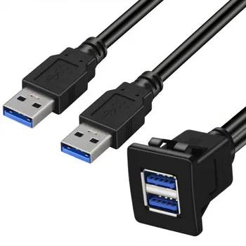 USB Panel Flush Mount Cable USB 3.0 Extension USB Mount, Dash Mount, Flush Mount, Panel Mount Cable, For Car, Boat, Motorcycle
USB Panel Flush Mount Cable USB 3.0 Extension USB Mount, Dash Mount, Flush Mount, Panel Mount Cable, For Car, Boat, Motorcycle