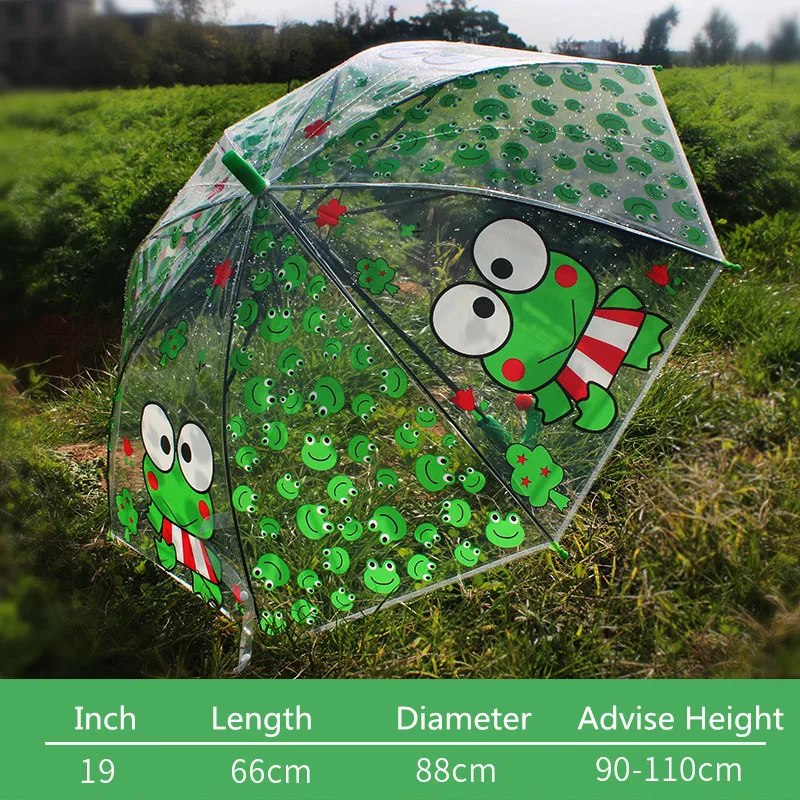 Fashion Creative Cartoon Kids Clear Transparent Umbrella Children Frog/tiger 8K Small Umbrella Long-handle Rain Gear Tools YS116
Fashion Creative Cartoon Kids Clear Transparent Umbrella Children Frog/tiger 8K Small Umbrella Long-handle Rain Gear Tools YS116