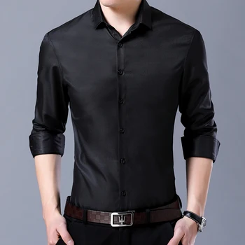 Shirt Men 2019 New Solid Fashion Business Long Sleeve Dress Shirt Comfortable Casual Slim Fit Camisa Masculina Chemise Homme
Shirt Men 2019 New Solid Fashion Business Long Sleeve Dress Shirt Comfortable Casual Slim Fit Camisa Masculina Chemise Homme
