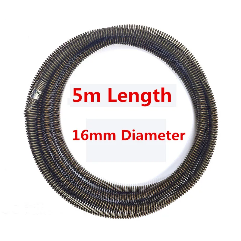 Wholesale 5m Long Compression Coil Spring Toilets Bathroom Kitchen Electric Drill Drain Cleaner Extension Spring With Connector
Wholesale 5m Long Compression Coil Spring Toilets Bathroom Kitchen Electric Drill Drain Cleaner Extension Spring With Connector
