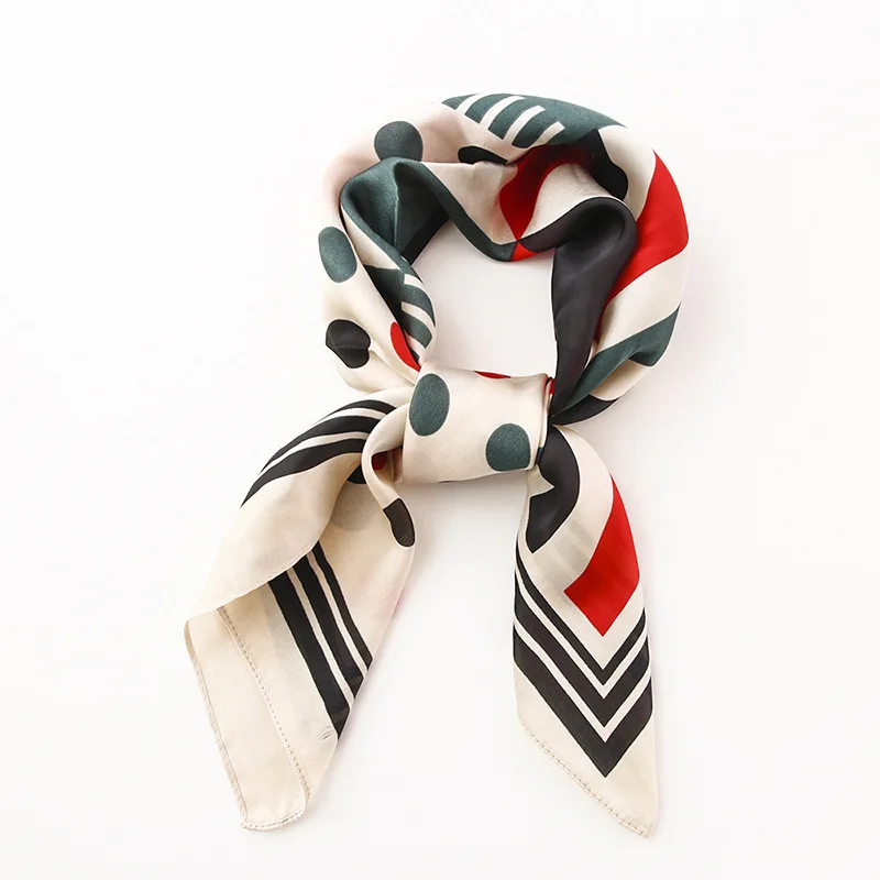 Yishine 70*70 CM 4 Colors New Silk Scarf Joint Retro Dots Striped Printed Women Shawl Satin Squares Head Bag Decorative Scarves
Yishine 70*70 CM 4 Colors New Silk Scarf Joint Retro Dots Striped Printed Women Shawl Satin Squares Head Bag Decorative Scarves