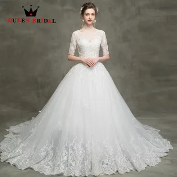 QUEEN BRIDAL Lace Appliques Floor Length Half Sleeves Vintage Wedding Dresses Women Bridal Gowns 2020 Vestido De Noiva RO12T
QUEEN BRIDAL Lace Appliques Floor Length Half Sleeves Vintage Wedding Dresses Women Bridal Gowns 2020 Vestido De Noiva RO12T