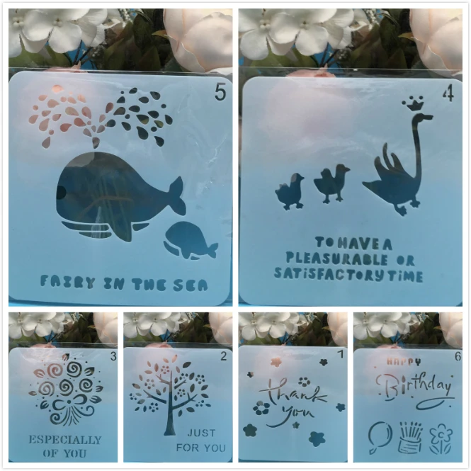 6Pcs/Set 13cm Animals Tree DIY Layering Stencils Painting Scrapbook Coloring Embossing Album Decorative Card Template
6Pcs/Set 13cm Animals Tree DIY Layering Stencils Painting Scrapbook Coloring Embossing Album Decorative Card Template
