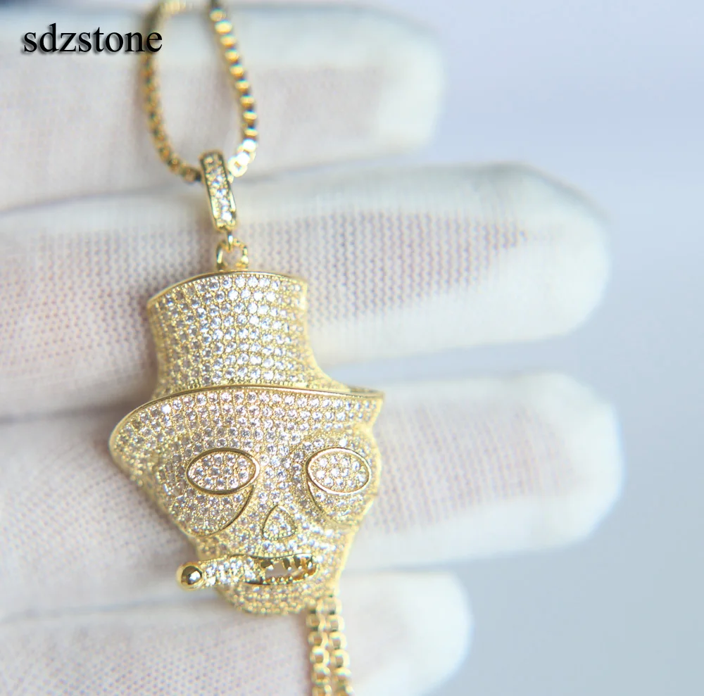 CZ hip hop jewelry boy mens fashion long chain silver gold color Skull pendant full cz cigar skull mens CUBIC ZIRCONIA necklace
CZ hip hop jewelry boy mens fashion long chain silver gold color Skull pendant full cz cigar skull mens CUBIC ZIRCONIA necklace