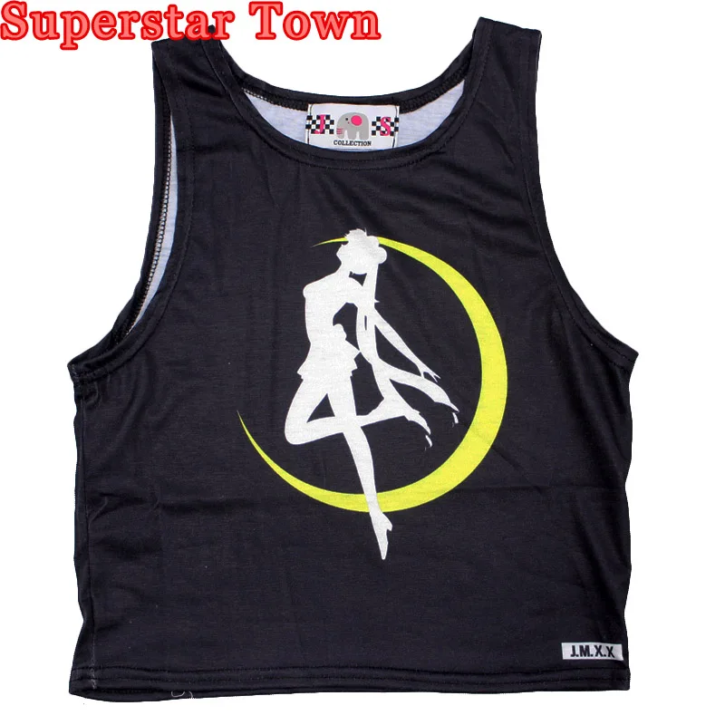 Sailor moon Crop Tops For Summer Harajuku Shirt Kawaii Cropped Top Sailor Moon Shirt Lolita Tank Tops
Sailor moon Crop Tops For Summer Harajuku Shirt Kawaii Cropped Top Sailor Moon Shirt Lolita Tank Tops
