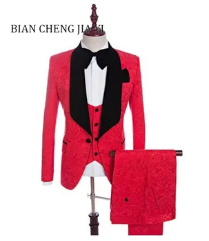 Mens Slim Fit Floral Design 3 Piece Wedding Suit Men Grooms Evening Prom Shawl Lapel Single Breasted Formal Suit 2019 Blazer
Mens Slim Fit Floral Design 3 Piece Wedding Suit Men Grooms Evening Prom Shawl Lapel Single Breasted Formal Suit 2019 Blazer