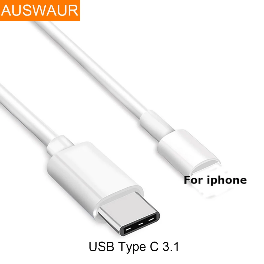 for iphone X 6 6S 7 8 Plus Male to USB Type-C 3.1 Fast Charger Cable Data Sync for Macbook ipad Air ipad Mini Laptop iOS Device
for iphone X 6 6S 7 8 Plus Male to USB Type-C 3.1 Fast Charger Cable Data Sync for Macbook ipad Air ipad Mini Laptop iOS Device