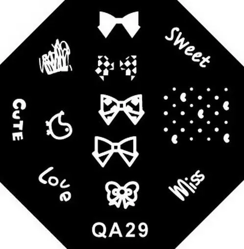 nail stamping plates konad stamping dies Stencils sweet miss Various tie bow M96-29type
nail stamping plates konad stamping dies Stencils sweet miss Various tie bow M96-29type