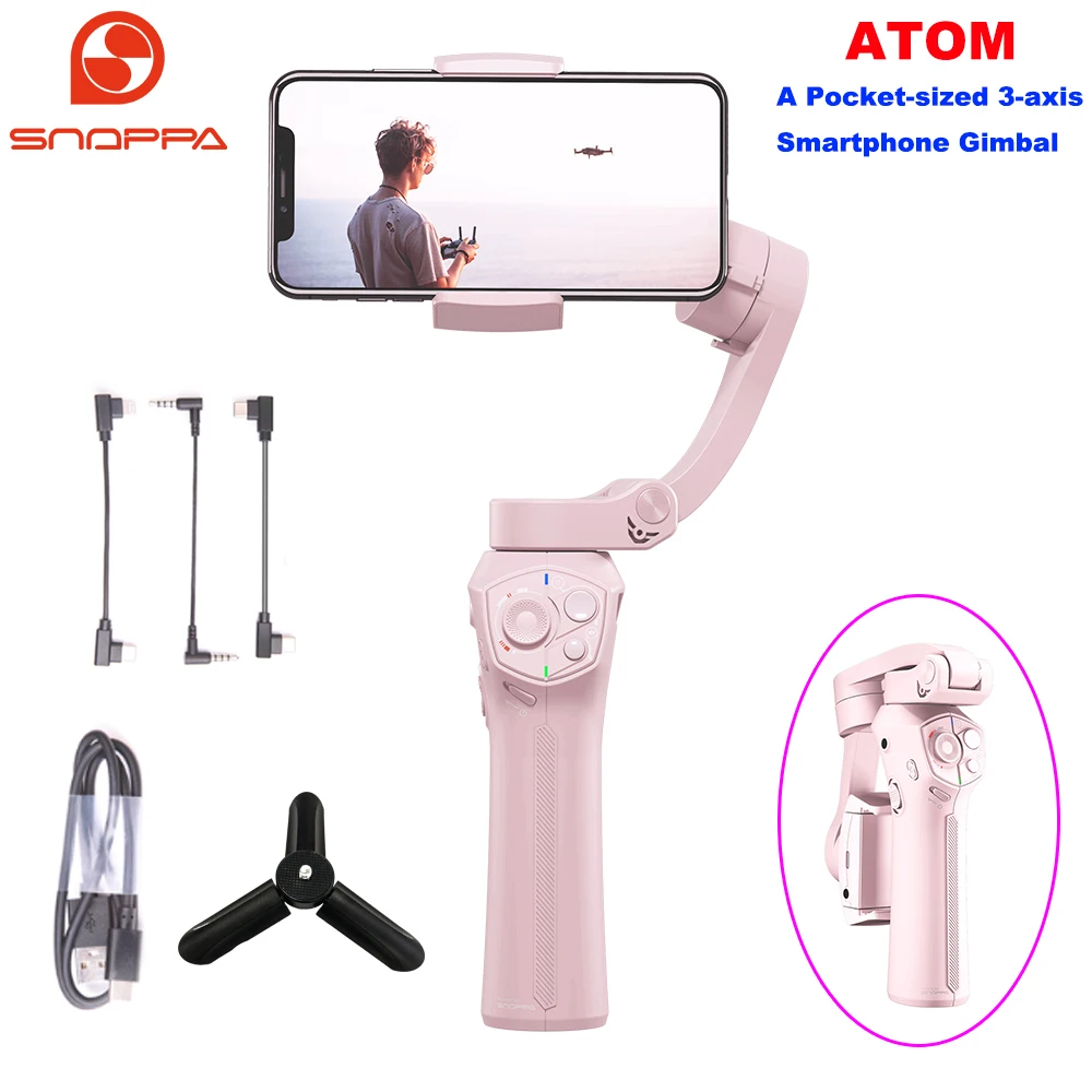 Snoppa Atom 3-Axis Foldable Handheld Gimbal Pocket Stabilizer for iPhone XS Max XS X 8Plus 8 7 GoPro 4 5 6 PK Zhiyun Smooth 4 /3
Snoppa Atom 3-Axis Foldable Handheld Gimbal Pocket Stabilizer for iPhone XS Max XS X 8Plus 8 7 GoPro 4 5 6 PK Zhiyun Smooth 4 /3