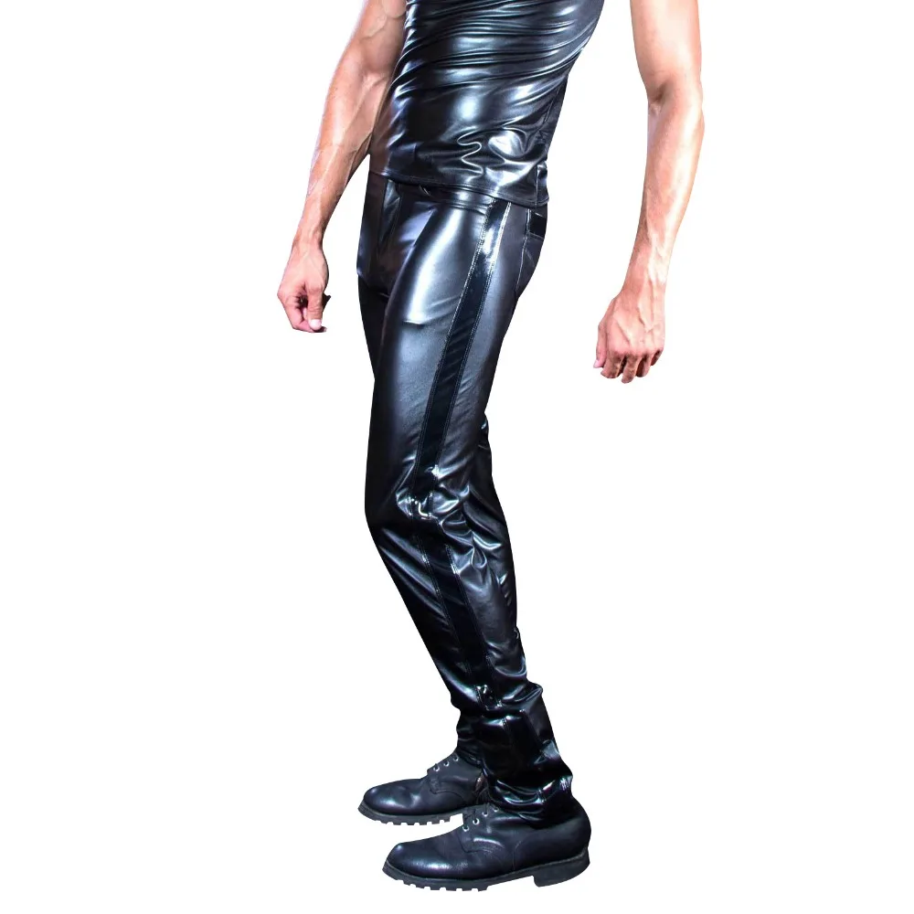 Elastic Patent Leather Patchwork PU Trousers Men XXL Plus Size Shiny Pencil Pant Modern Moto Biker Liquid Pants PVC Sexy Legging
Elastic Patent Leather Patchwork PU Trousers Men XXL Plus Size Shiny Pencil Pant Modern Moto Biker Liquid Pants PVC Sexy Legging