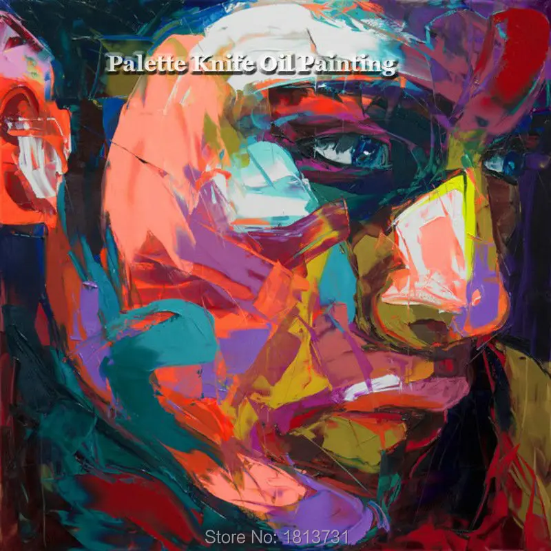 Hand painted Francoise Nielly Palette knife portrait Face Oil painting Character figure canva wall Art picture14-4
Hand painted Francoise Nielly Palette knife portrait Face Oil painting Character figure canva wall Art picture14-4